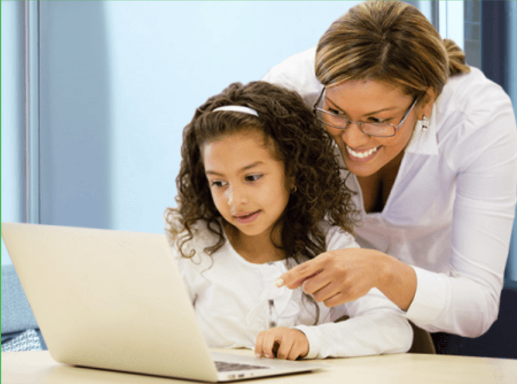 kid learning Math and English