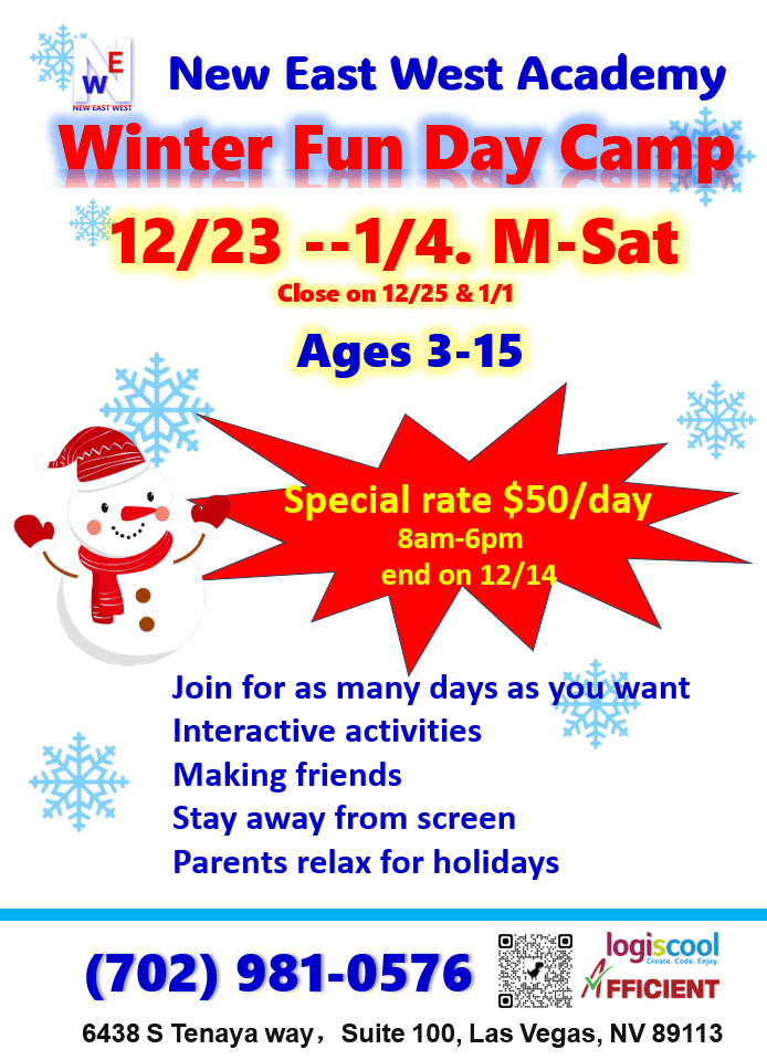 Winter Camps Start soon!12/22 - 1/49am - 4pm