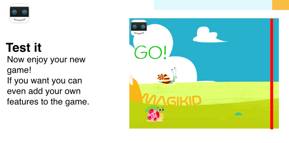 Scratch snail race game